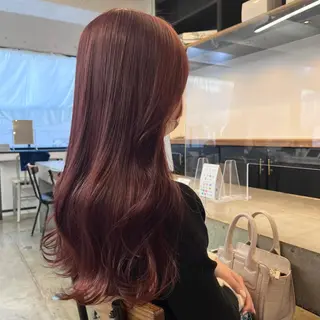 ロング 🌷ラベンダーピンク 顔まわり🌷ねいろのヘアスタイル