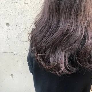 セミロング カラー 酸性縮毛矯正🧴韓国 レイヤー/髪質改善のヘアスタイル