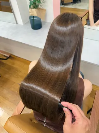 ロング カラー 吉田 裕太朗のヘアスタイル