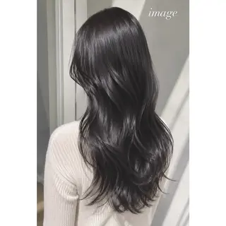 ロング カラー 💙水光ヘアカラー / リナ🦋‪🫧のヘアスタイル