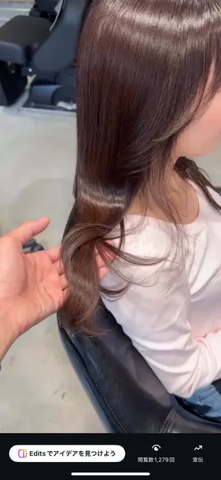 セミロング 上村 瑞紀のヘアスタイル