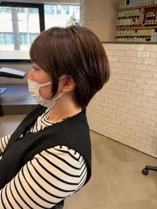 ショート 心斎橋/透明感カラー 🫧アサノハルカのヘアスタイル