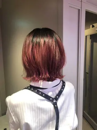 ショート カラー パーマ ヘアアレンジ メンズ キッズ ネイル マツエク・マツパ KANAMI 🌏のヘアスタイル