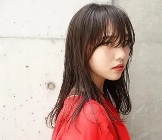 セミロング キッズ 神部 あずみのヘアスタイル