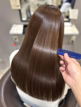 ロング カラー パーマ 中山 賢人のヘアスタイル