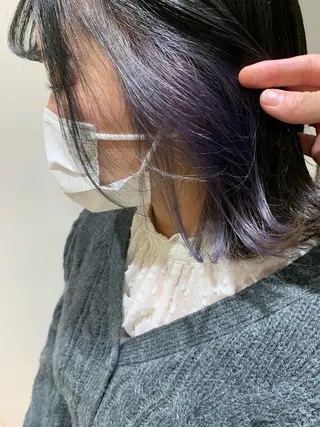 ミディアム カラー 暖色/ブリーチカラー 🎀 M i k uのヘアスタイル