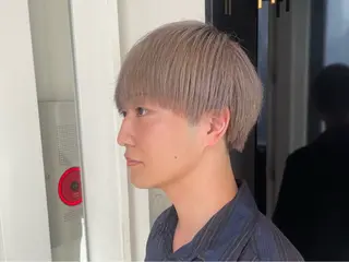 ショート メンズ ヘアカラー&縮毛矯正 STAR☆RIVERのヘアスタイル