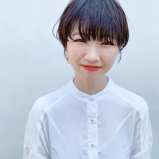 ショート カラー 中川 竜誠のヘアスタイル