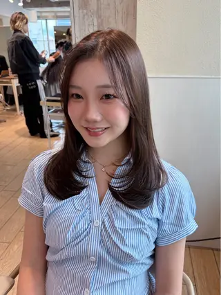 ロング 似合わせカット⌇ヘア セット⌇A i‎🤍のヘアスタイル