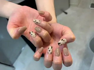ネイル Mai :矢場町 ニュアンス🌿アートのネイルデザイン