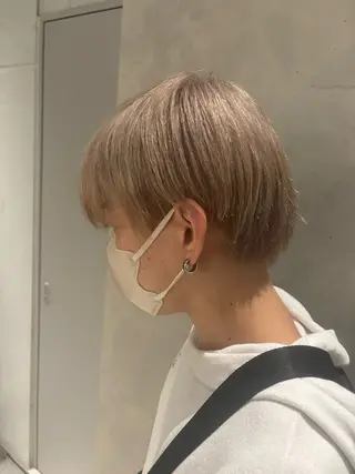 ショート カラー メンズ 落ちる黒 森崎雄斗のヘアスタイル