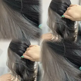 ミディアム カラー 髙橋 李里亜のヘアスタイル