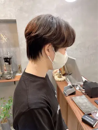 ショート カラー パーマ ヘアアレンジ メンズ 亀井隆汰/メンズ専門 パーマ/フェード可のヘアスタイル