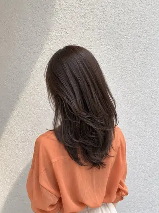 セミロング カラー メンズカット◎さくら /眉毛/メンズパーマのヘアスタイル