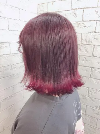 ミディアム カラー ️韓国ヘア/レイヤー カット❤️Yūkaのヘアスタイル
