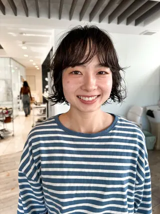 ショート パーマ パーマ / ボブ /ショート 谷口 陸のヘアスタイル
