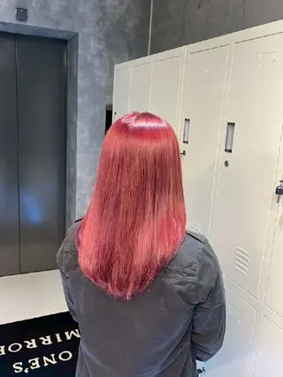 カラー セミロング 地雷系🎀ハイトーン 💙荒川結星のヘアスタイル