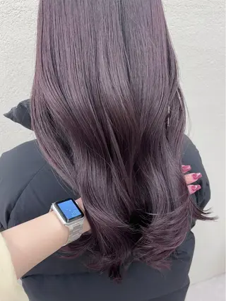 ロング カラー 美髪矯正/シークレッ トハイライト🤍りさのヘアスタイル
