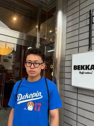 ショート パーマ メンズ キッズ メンズ特化 石田はるむのヘアスタイル
