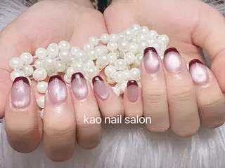 ネイル kao nail マグネット/長さだしのネイルデザイン