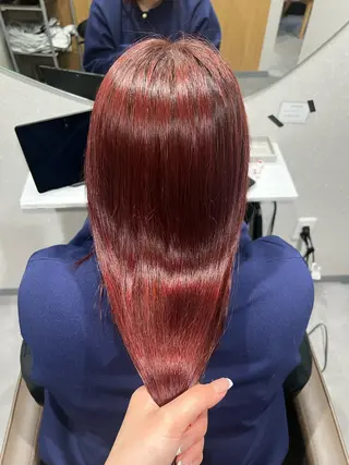 ロング カラー パーマ 京橋/艶カラー/縮毛 矯正/ Akaneのヘアスタイル