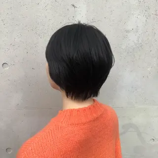 ショート カラー 酸性縮毛矯正🧴韓国 レイヤー/髪質改善のヘアスタイル