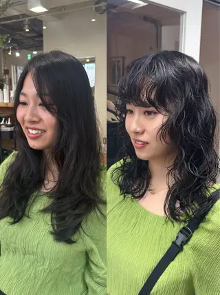 ミディアム パーマ kaito パーマ募集！🔵のヘアスタイル
