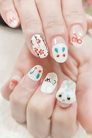 ネイル 手描きアート&推し活 🌟Wisteriaのネイルデザイン