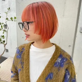 ショート カラー ミルクティーブラウン 名古屋/フウトのヘアスタイル