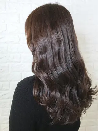 ロング カラー 髪質改善縮毛矯正 美容師✂️山崎竜二のヘアスタイル
