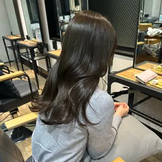 ロング カラー otoha✳︎ くすみ艶カラーのヘアスタイル
