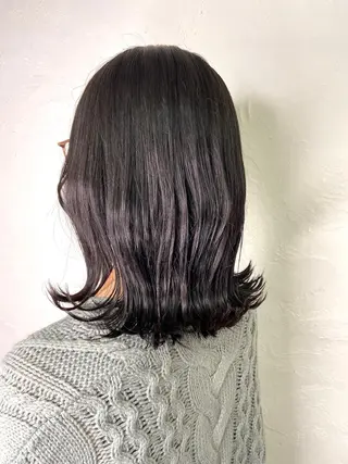 ミディアム 大良 彩水のヘアスタイル