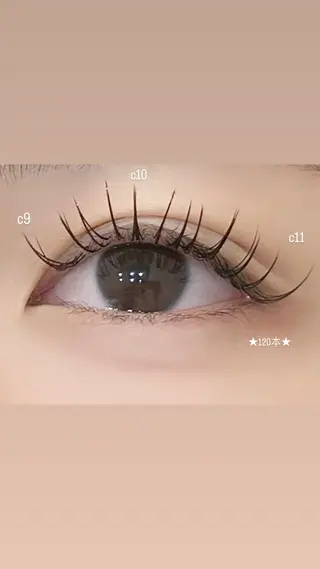 マツエク・マツパ seran EYELAのマツエク・マツパデザイン