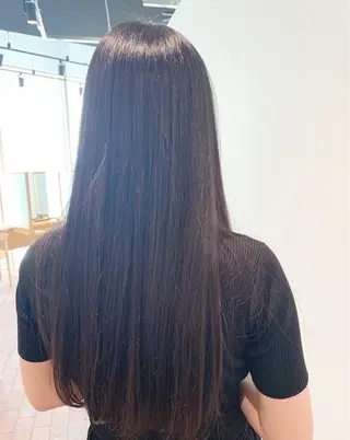 セミロング 透明感カラー ボブ/ 直感カラー診断のヘアスタイル