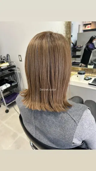 ミディアム beleef mel meiのヘアスタイル