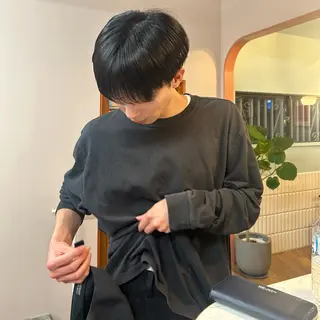 ショート カラー メンズ MUKU リカのヘアスタイル
