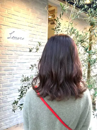 ミディアム カラー 長尾 桃佳のヘアスタイル