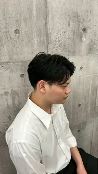 ミディアム パーマ メンズ lua店 Yugo(河野有吾)のヘアスタイル