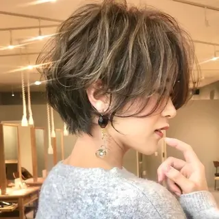 ショート カラー ⭐️銀座/ショート/ 艶カラー/りょうがのヘアスタイル