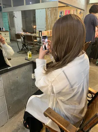 ロング カラー ヘアアレンジ メンズ キッズ 垢抜けカラー ヒロムのヘアスタイル