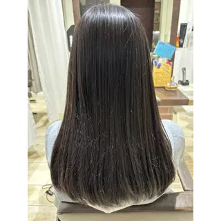 ロング パーマ しばた ゆらのヘアスタイル