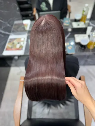 ロング JIN|朝楽になる 乾かしただけで極艶髪のヘアスタイル