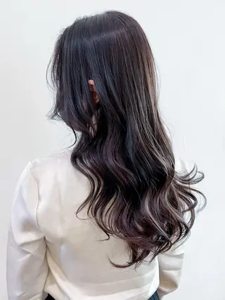 セミロング カラー パーマ ヘアアレンジ ITbyALBUM 中野店のヘアスタイル