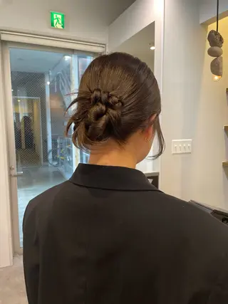 ミディアム ヘアアレンジ ♡kyoka /  uyu♡のヘアスタイル