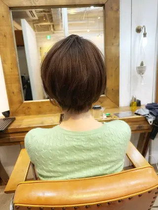 ショート カラー 👑銀座ショート/ 絶壁補正/金子涼👑のヘアスタイル