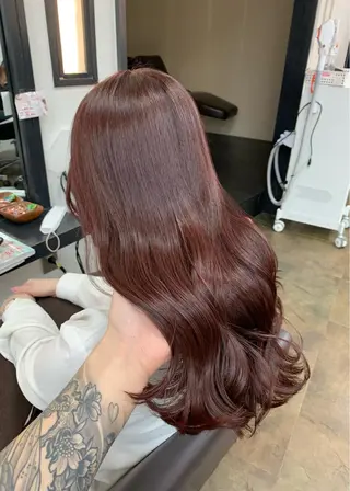 セミロング カラー 矢野 晃平のヘアスタイル