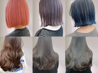 ミディアム カラー パーマ ヘアアレンジ 【ヘアケア特化型】 newi天王寺のヘアスタイル
