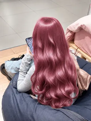 ロング カラー ヘアアレンジ 透明感カラー🎀艶髪 Anju/渋谷🎀のヘアスタイル