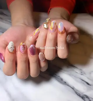 ネイル ネイルルームリッカ 𝐦𝐚𝐲𝐮のネイルデザイン