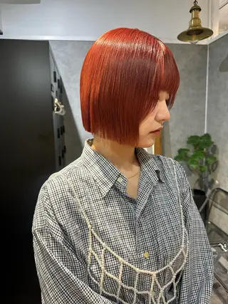 ショート カラー ツヤ髪暖色カラー/ 銀座/みゆ♥️🩷のヘアスタイル